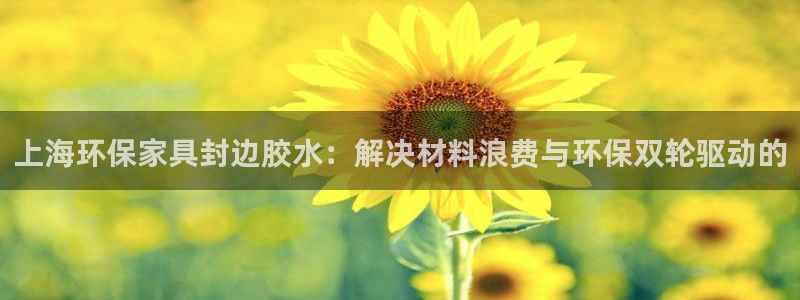 沐鸣平台注册会员：上海环保家具封边胶水：解决材料浪费与环保双