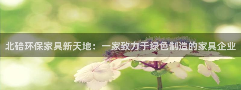 沐鸣平台注册登录：北碚环保家具新天地：一家致力于绿色制造的家